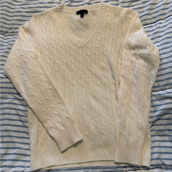 JCrew Ivory cable knit sweater - Picture 1 of 2